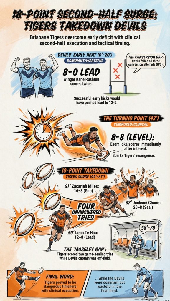 Tigers vs Devils Round 4 2026 Hostplus Cup