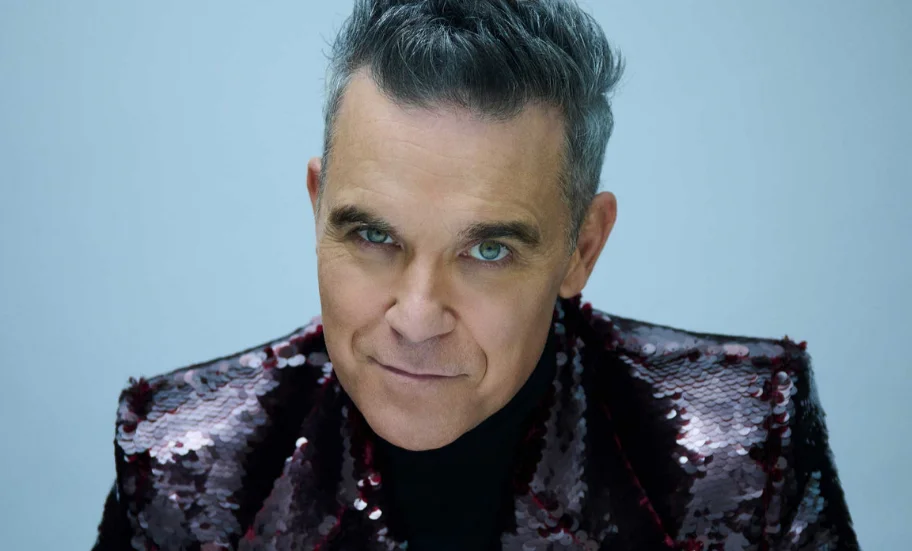 Robbie Williams at a concert